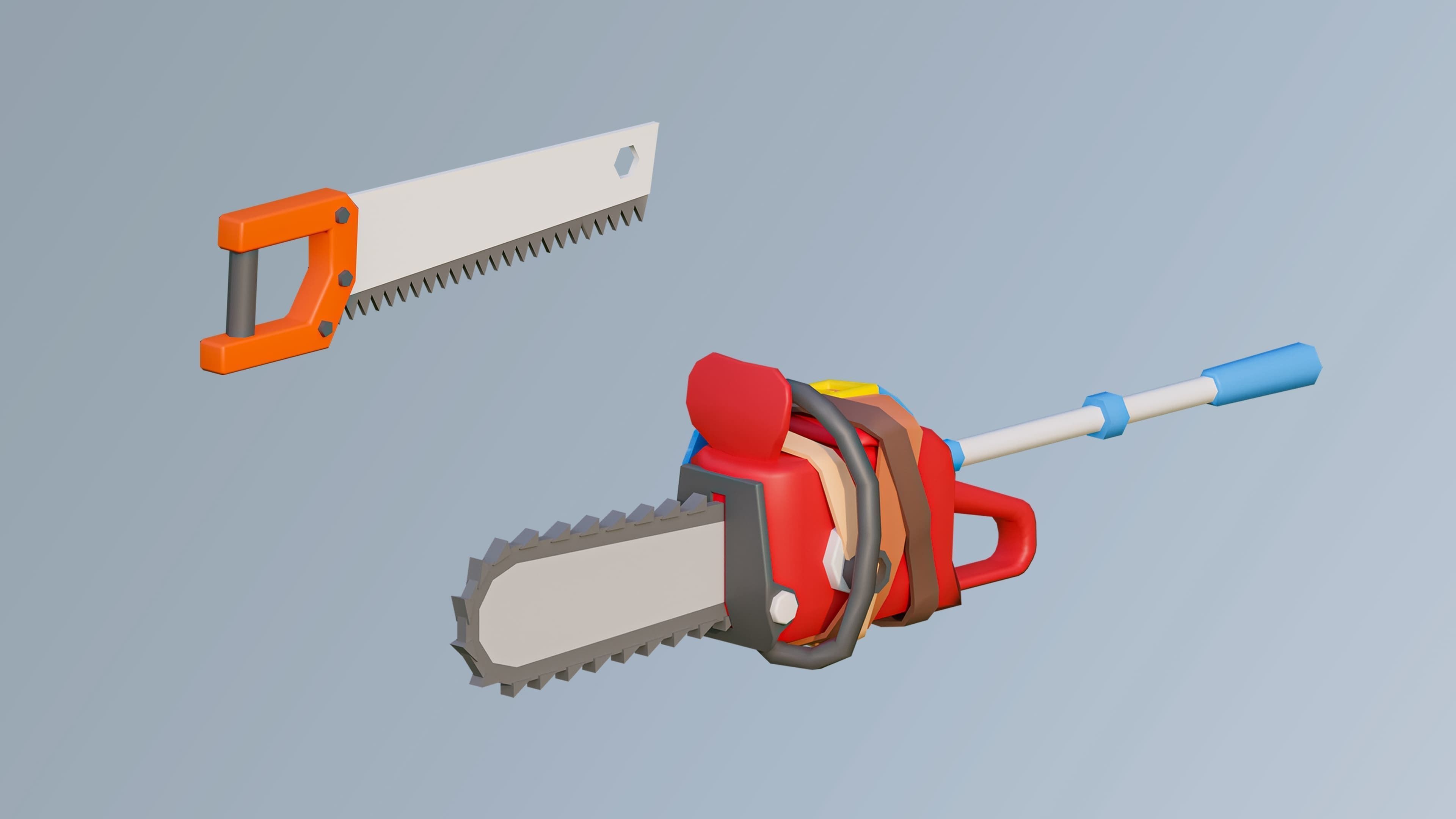 Cold Weapons Low-poly 3D model_26