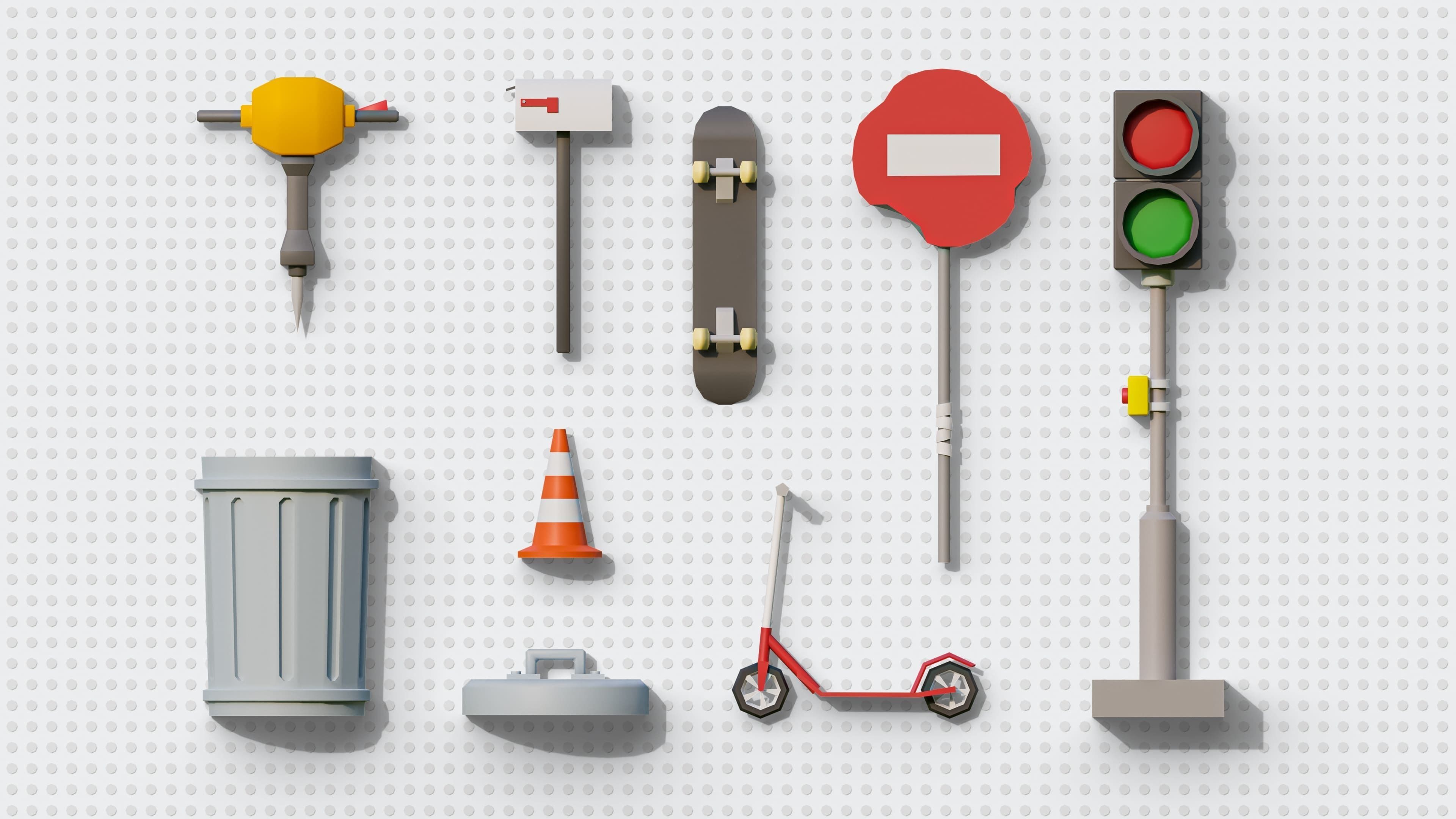 Cold Weapons Low-poly 3D model_8