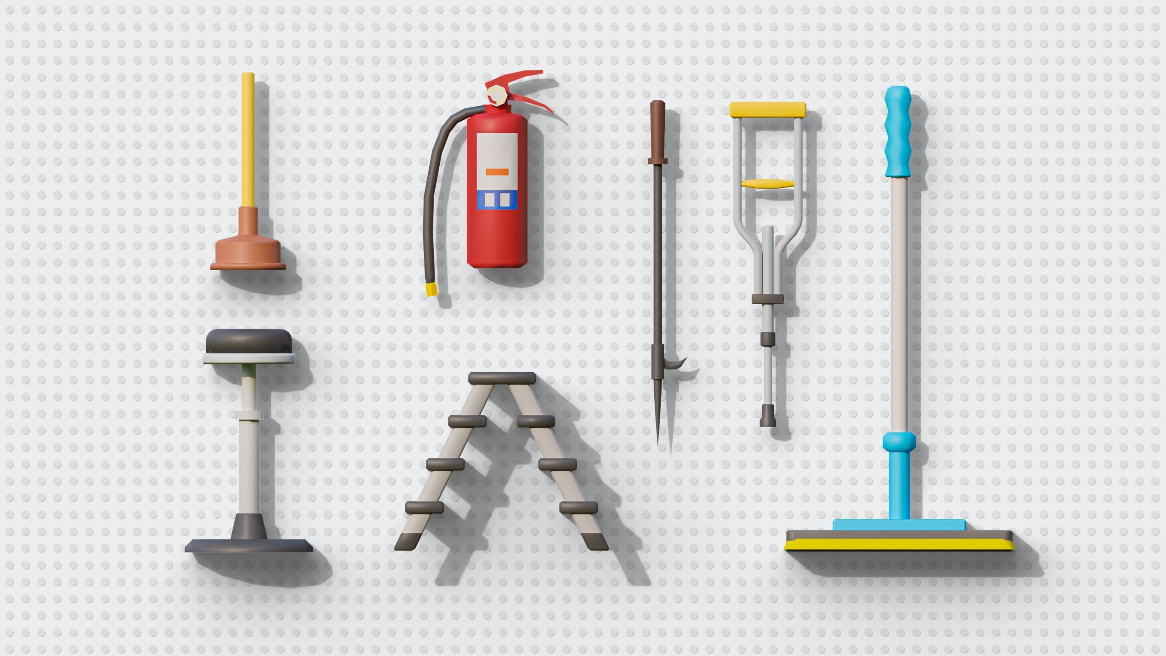 Cold Weapons Low-poly 3D model_9