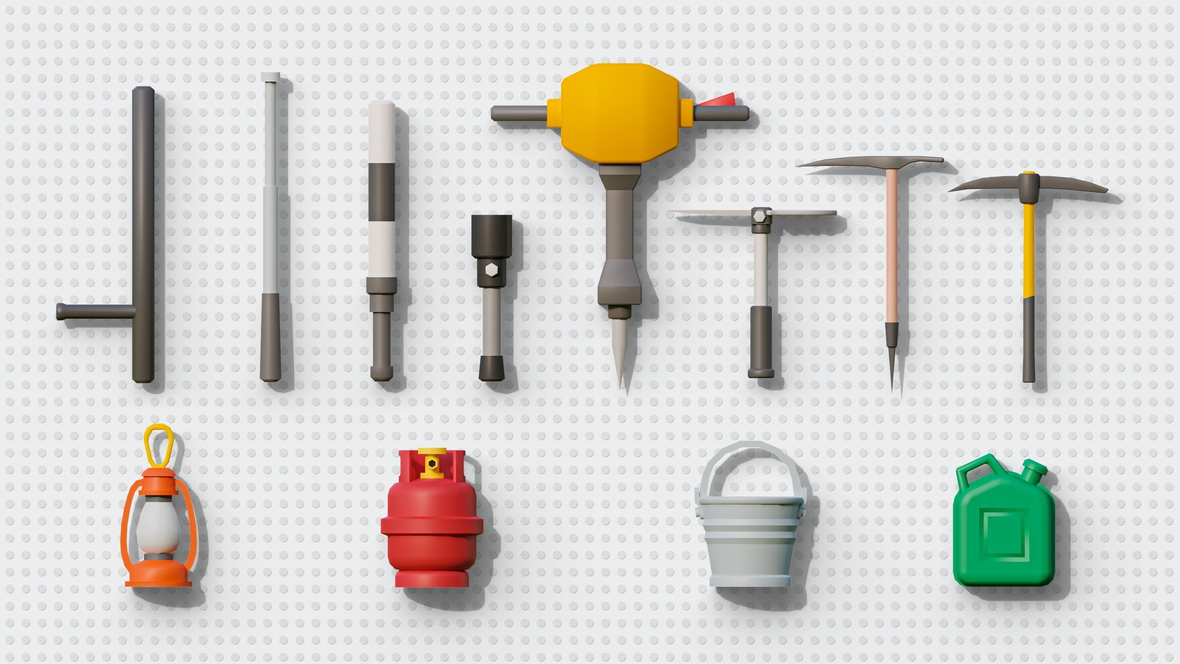 Cold Weapons Low-poly 3D model_3