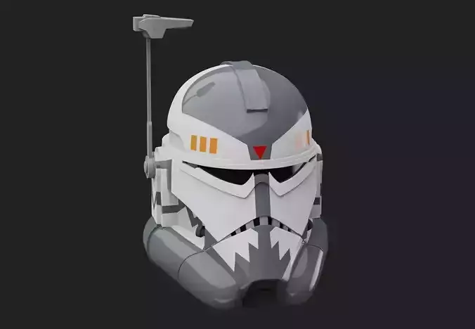 Commander Wolffe Helmet TCW - 3D Print Files STL 3D print model