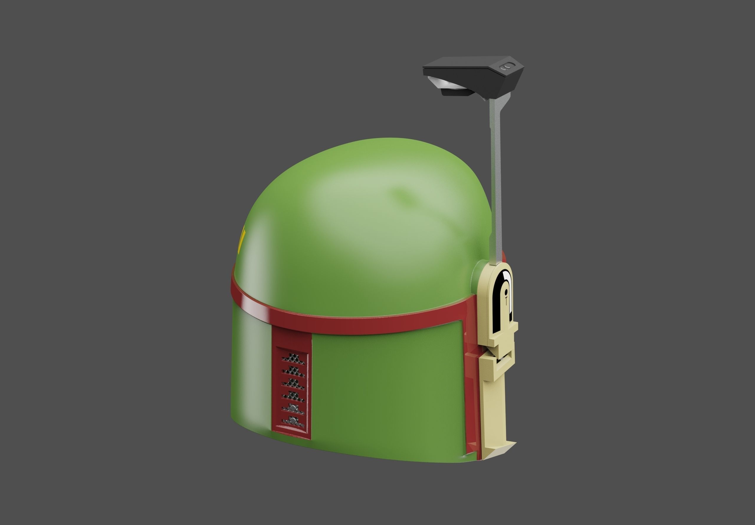Boba Fett Helmet 3D Print Files STL - The Book Of Boba Fett 3D print model_6