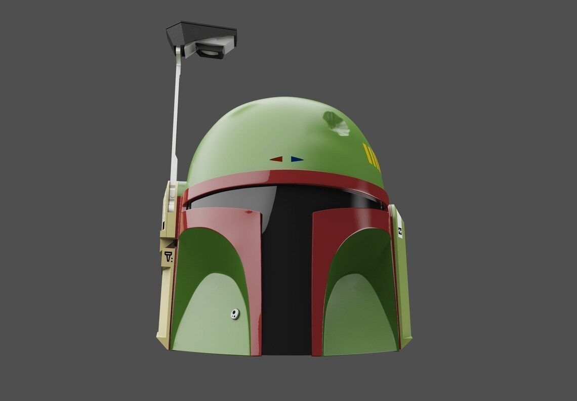 Boba Fett Helmet 3D Print Files STL - The Book Of Boba Fett 3D print model_10