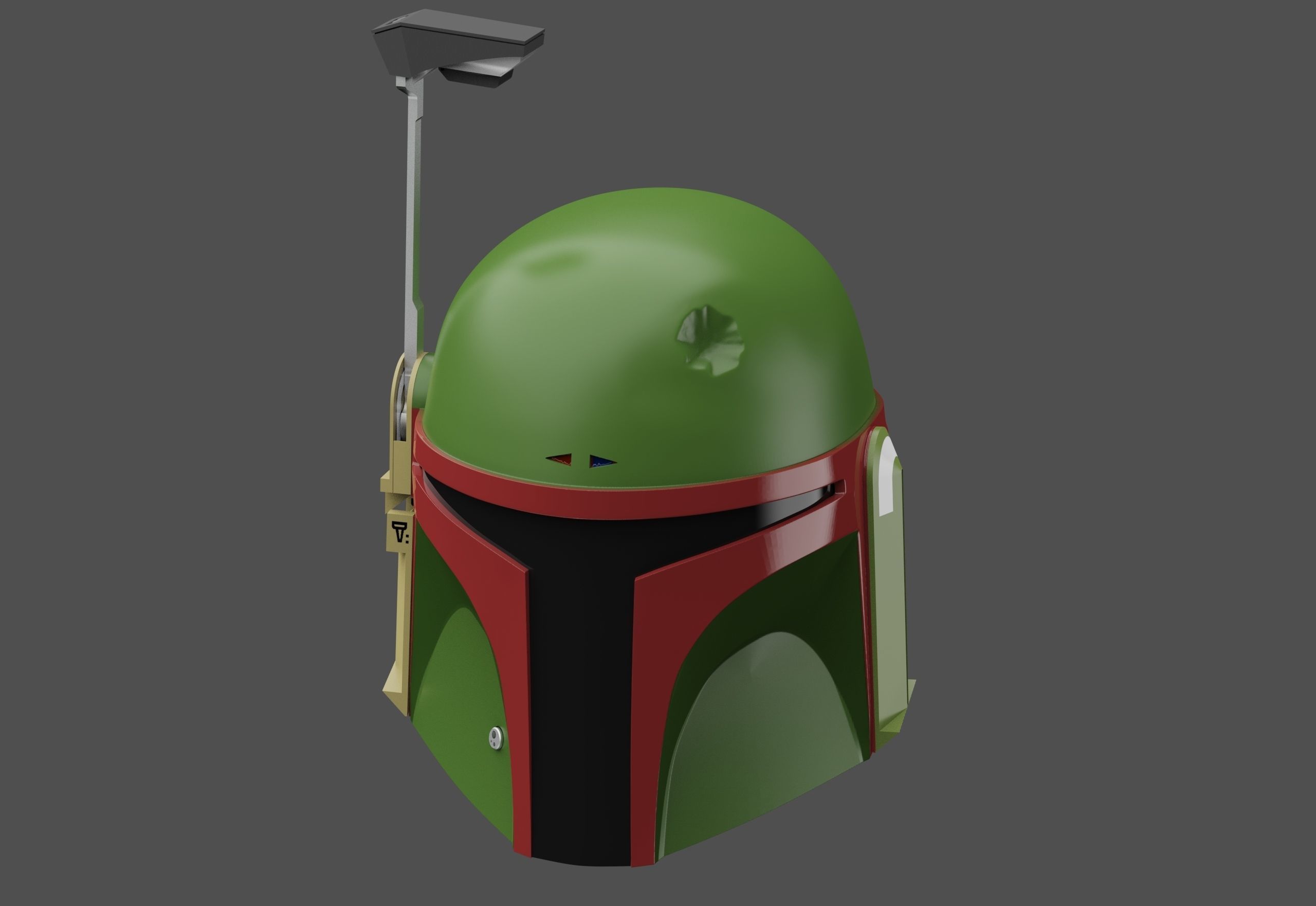 Boba Fett Helmet 3D Print Files STL - The Book Of Boba Fett 3D print model_8