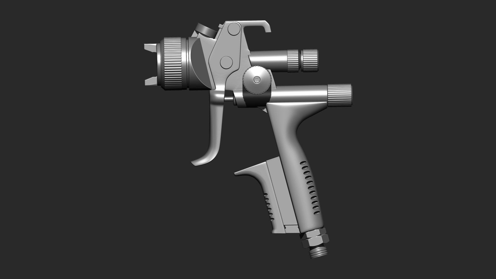 SATAjet 5000 spray guns 3D print model_1