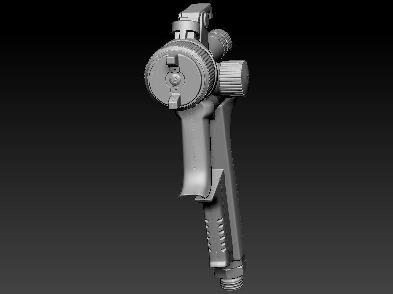 SATAjet 5000 spray guns 3D print model_3