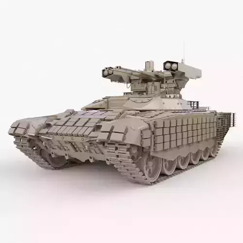 Tank Terminator BMPT 72 War Clay 3D model