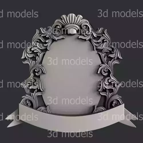 3d STL models for CNC router or 3d printer coat of Arms P440