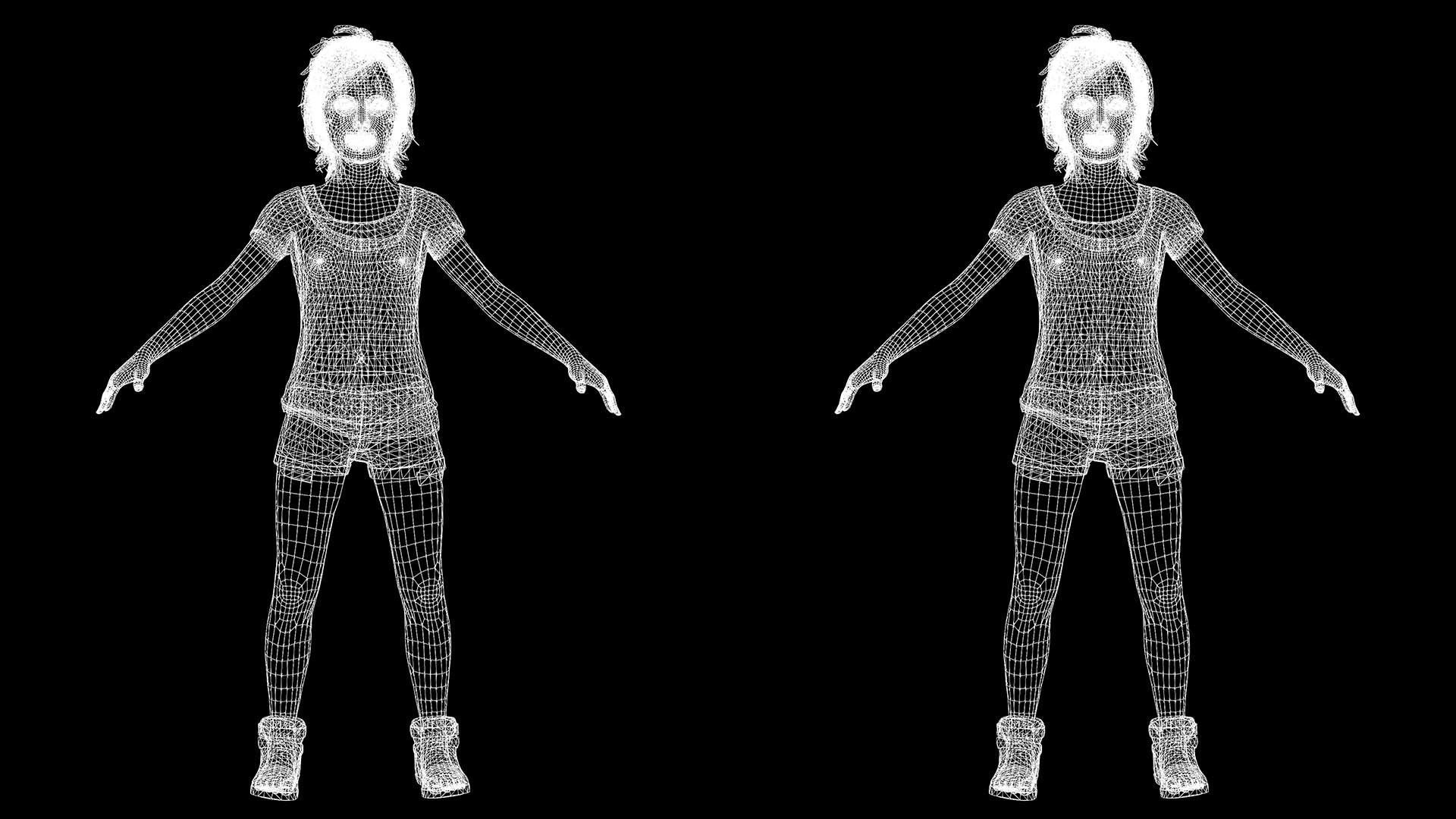 3D model Sophia - little Sunshine VR / AR / low-poly | CGTrader