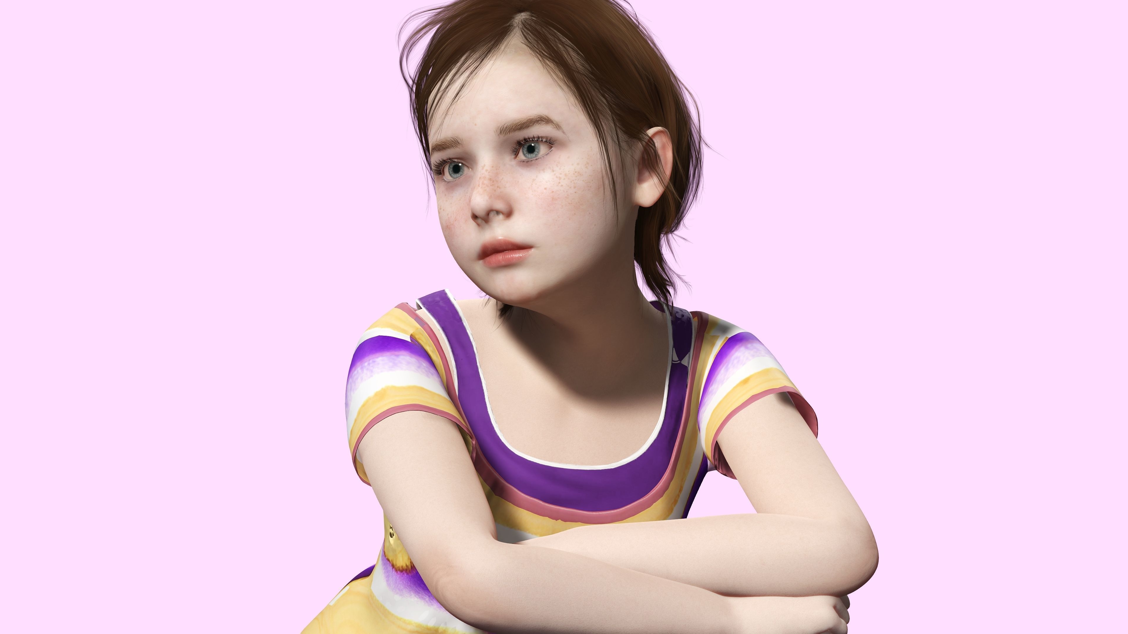 3D model Sophia - little Sunshine VR / AR / low-poly | CGTrader