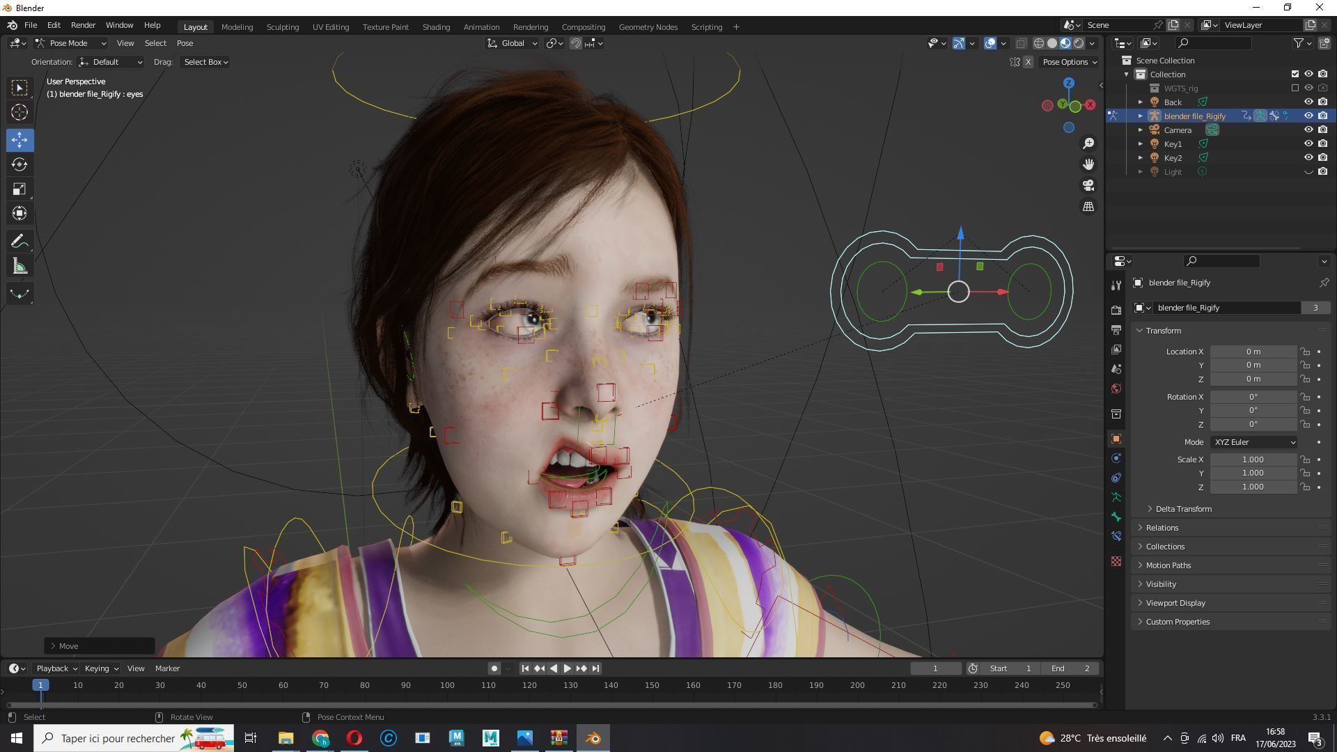 3D model Sophia - little Sunshine VR / AR / low-poly | CGTrader