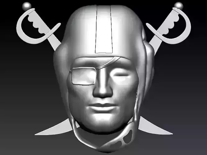Raider logo  3D print model