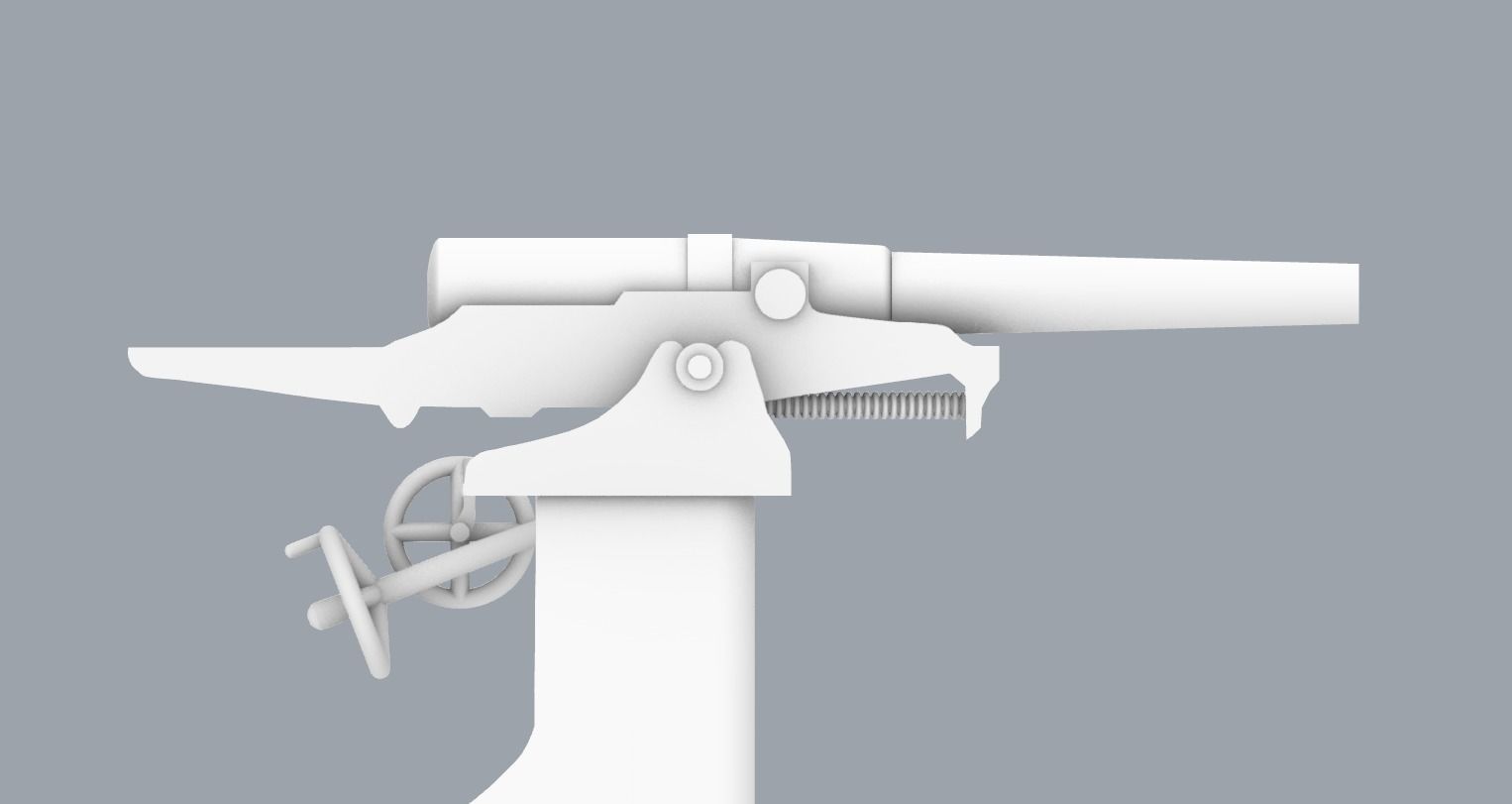 Skoda Naval Gun PM 3D print model_19