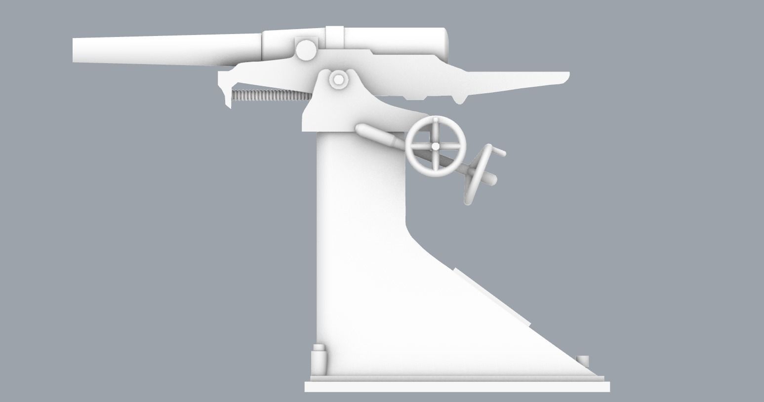 Skoda Naval Gun PM 3D print model_17