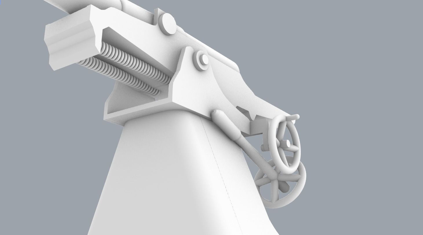 Skoda Naval Gun PM 3D print model_5