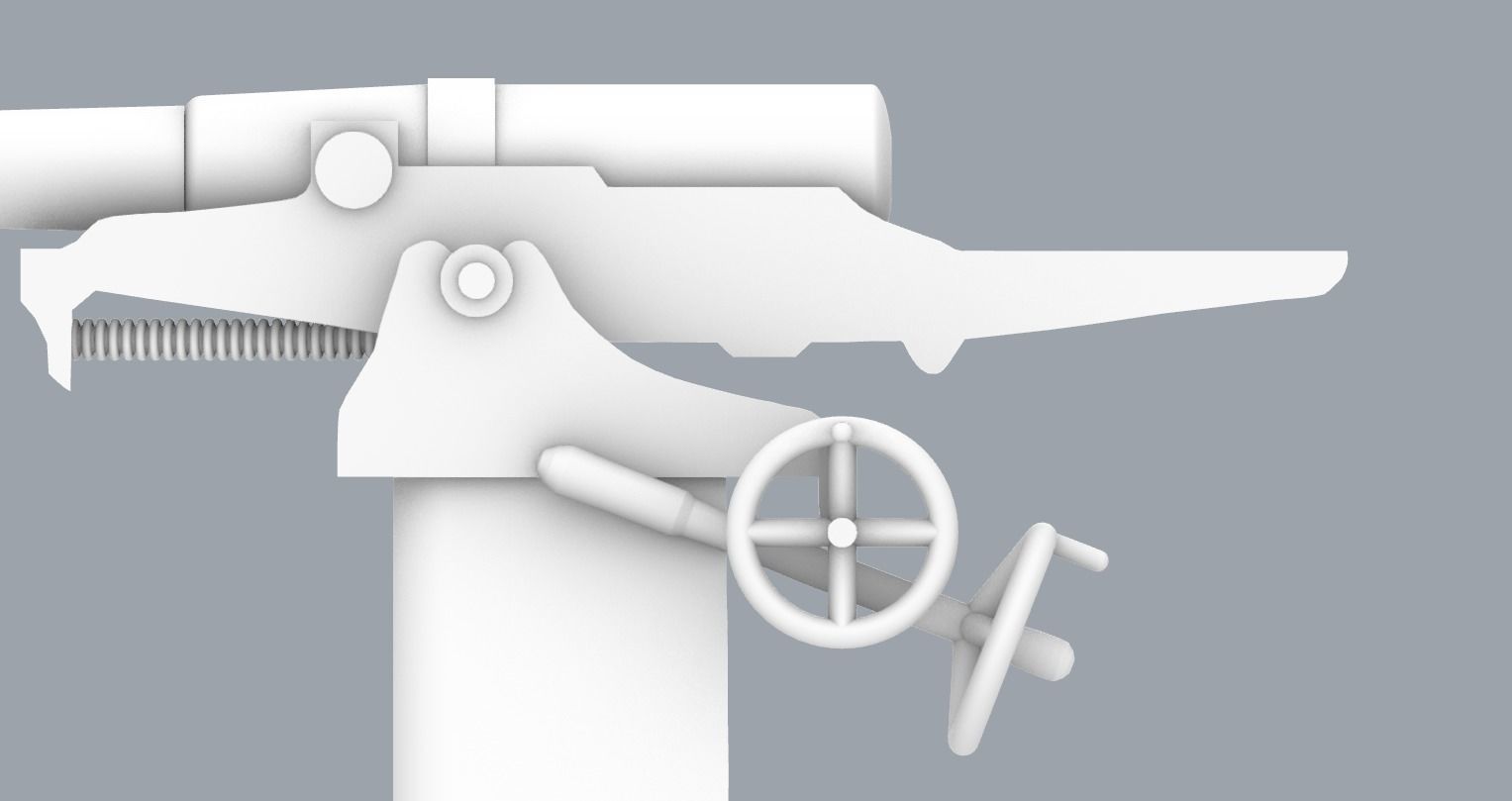 Skoda Naval Gun PM 3D print model_18
