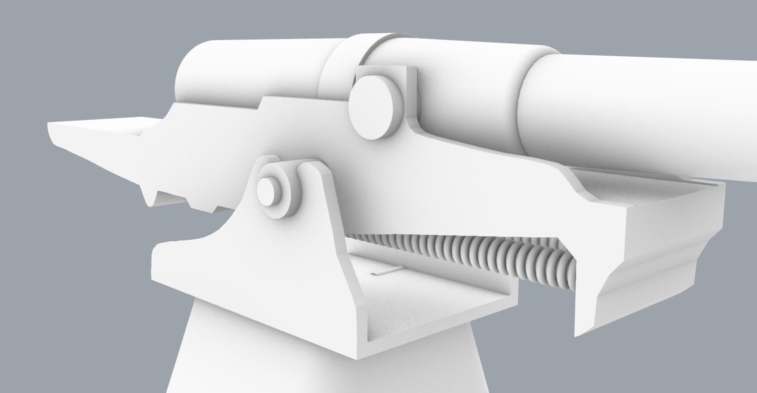 Skoda Naval Gun PM 3D print model_9
