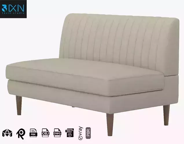 Zinus Jocelyn Contemporary Loveseat Sofa