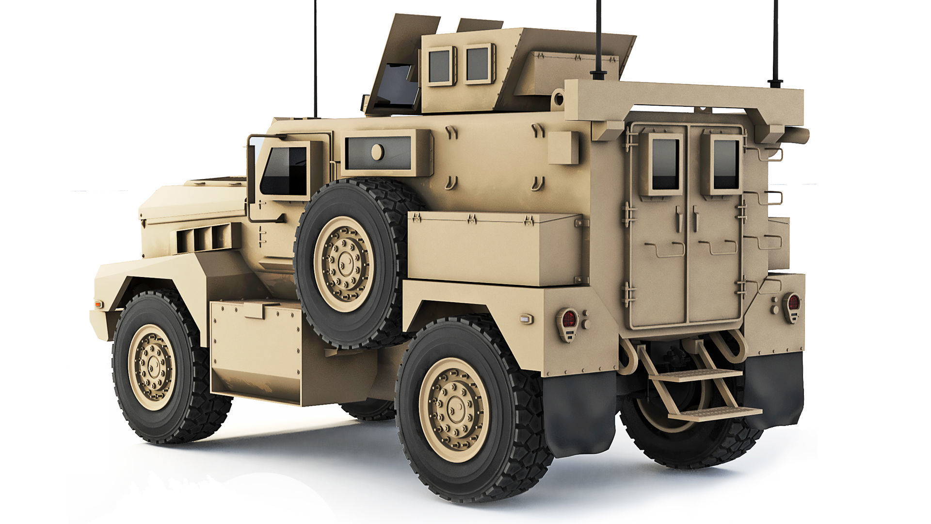 Cougar 4x4 MRAP H 2005 3D model_2