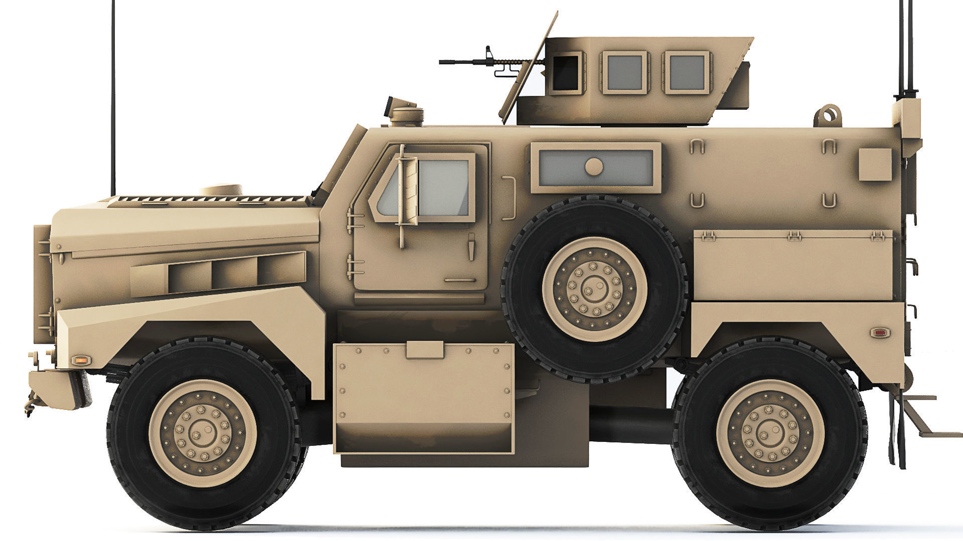 Cougar 4x4 MRAP H 2005 3D model_1