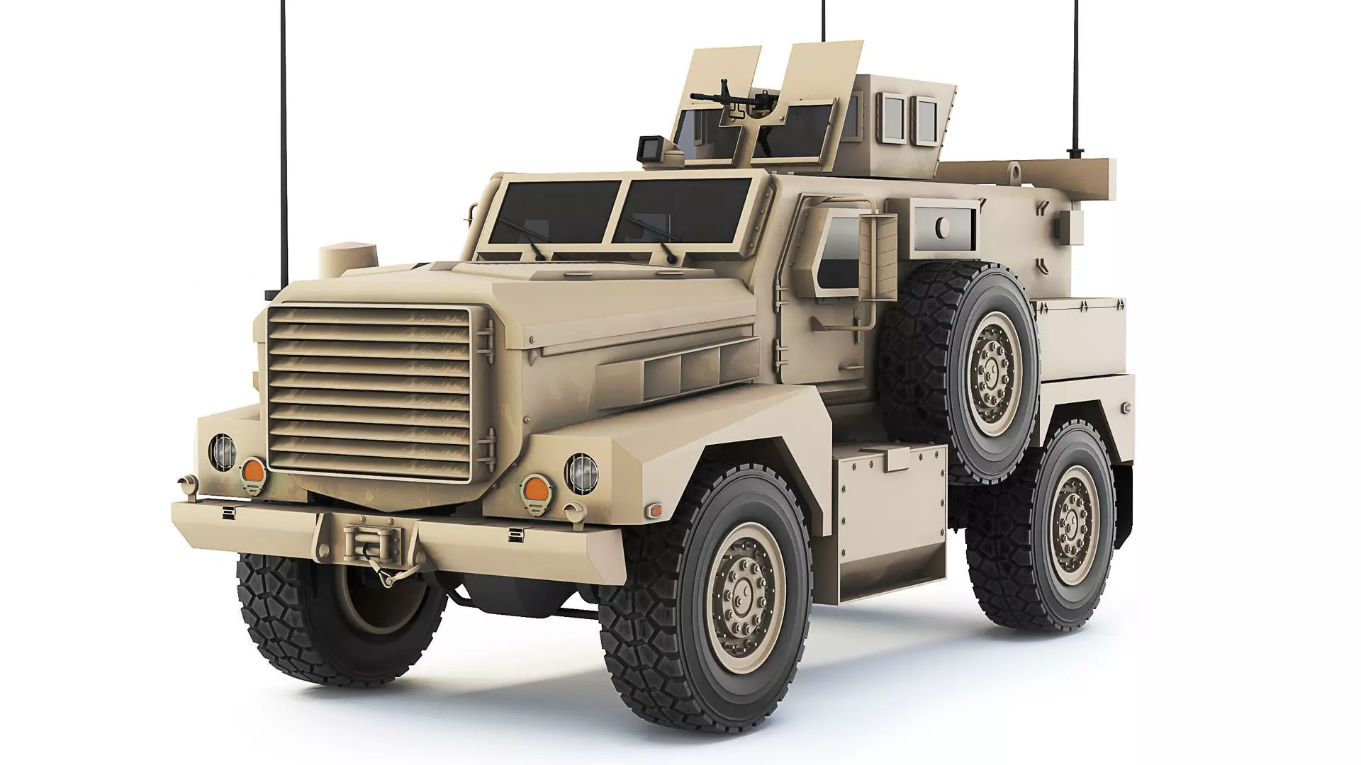 Cougar 4x4 MRAP H 2005 3D model_0