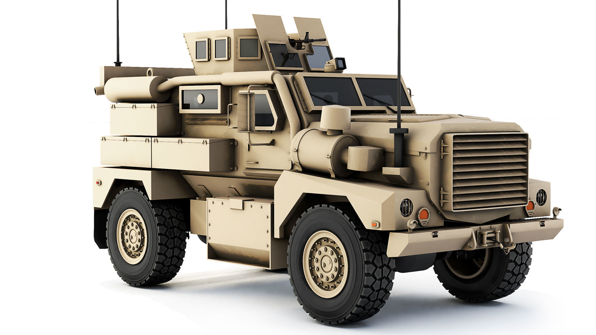 Cougar 4x4 MRAP H 2005 3D model_6