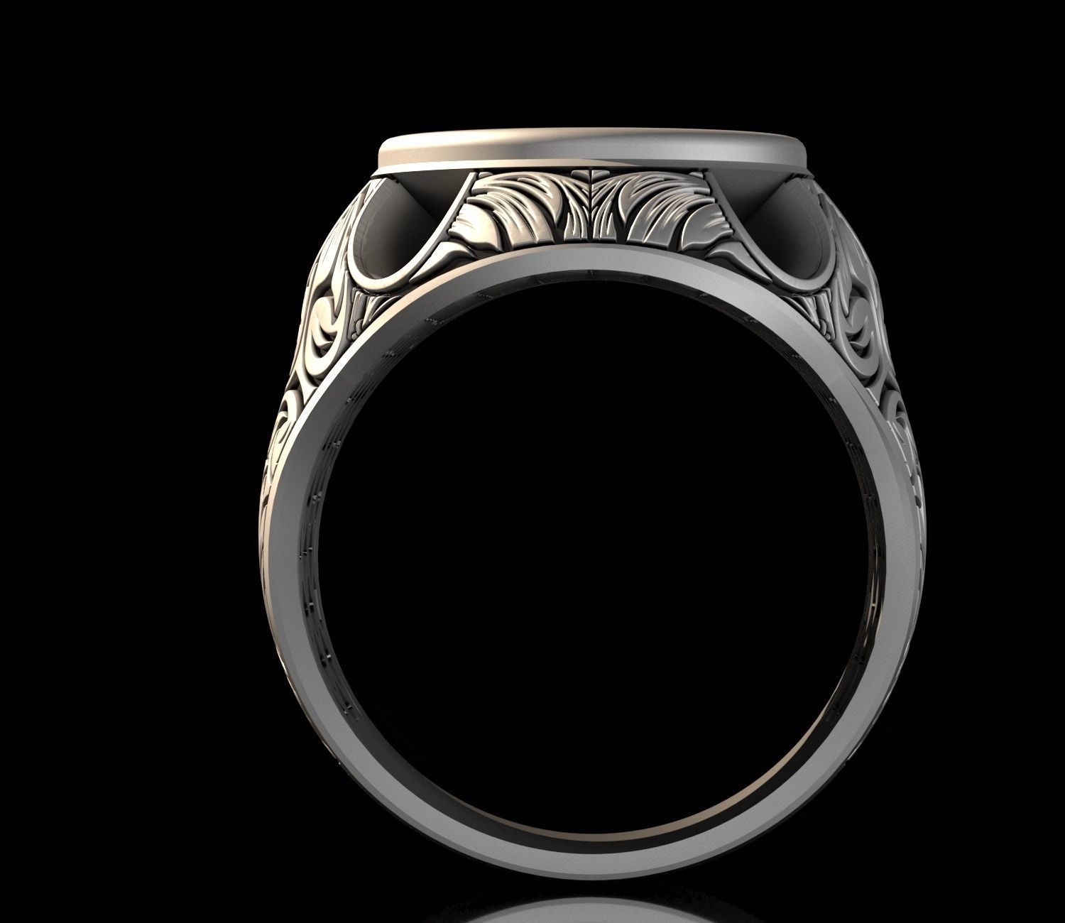 Mens Ring 3D print model_2