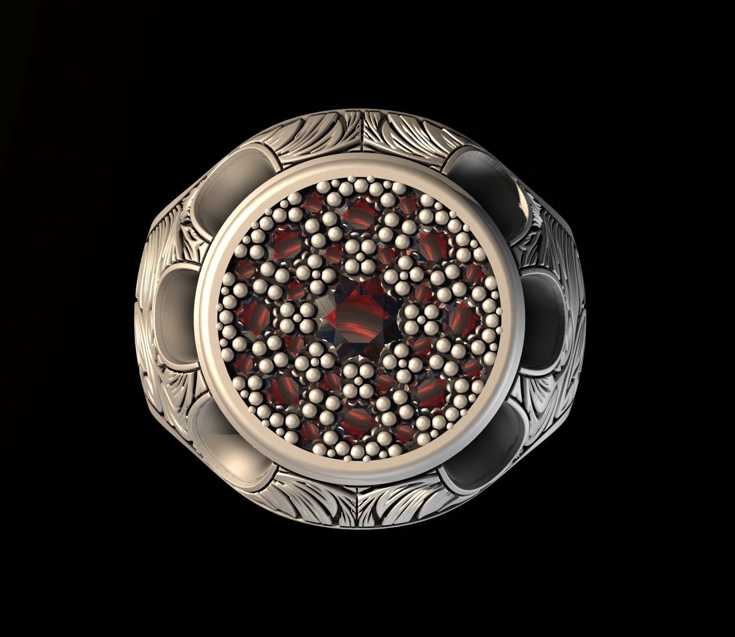 Mens Ring 3D print model_3