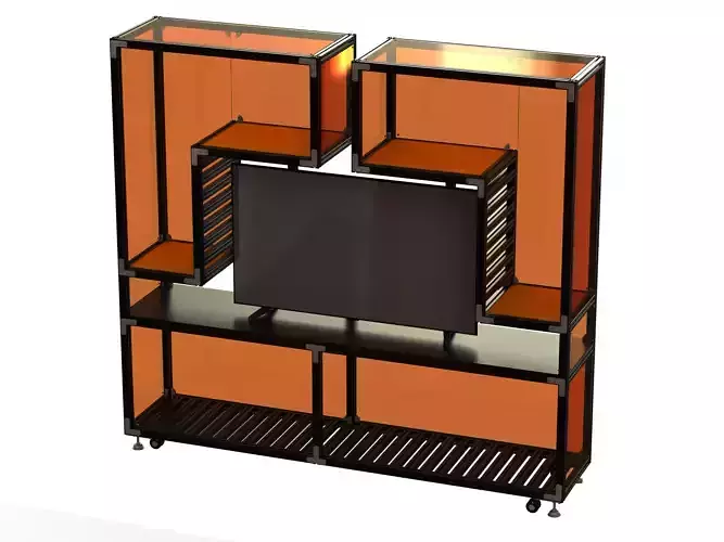 Aluminium Storage with TV Stand