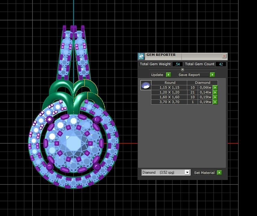 Pendant 808 3D print model_9