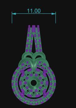 Pendant 808 3D print model_6