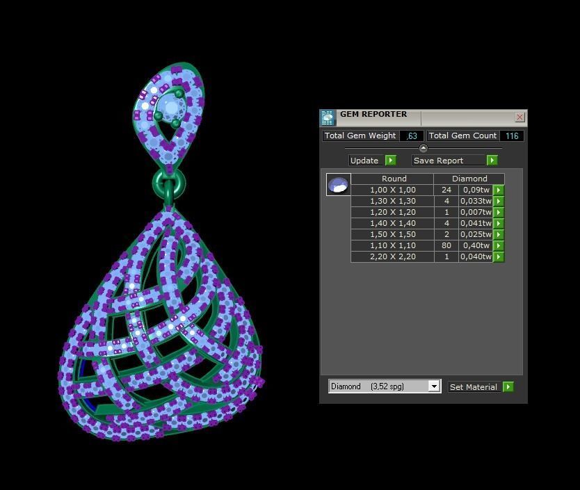 Pendant 822 3D print model_9