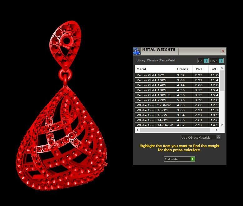 Pendant 822 3D print model_10