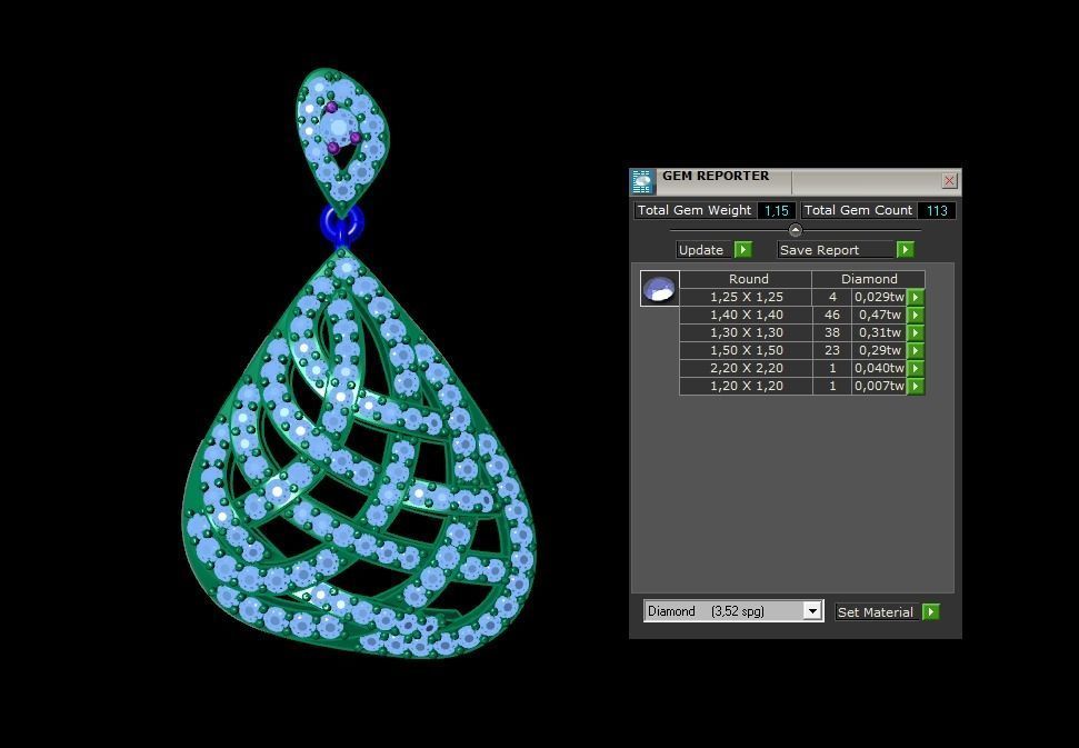 Pendant 821 3D print model_9