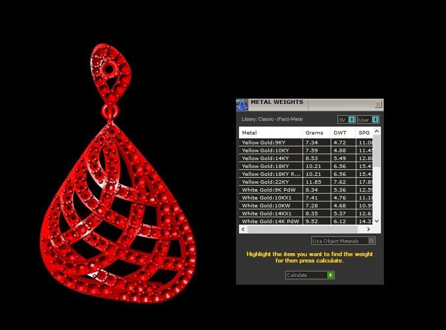 Pendant 821 3D print model_10