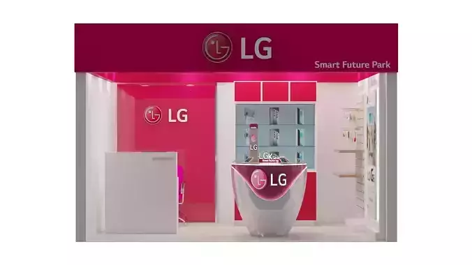 High Quality 3D Mobile Phone Store Design  Retail Interior Model
