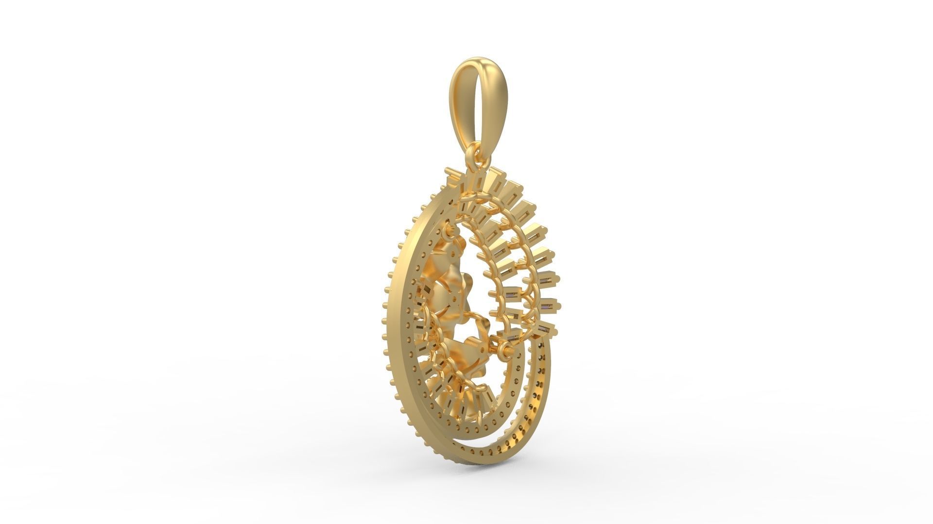 Pendant 854 3D print model_3
