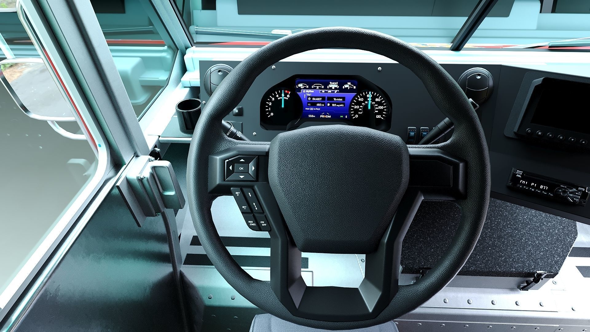 Street food step van 3D Model Collection_13