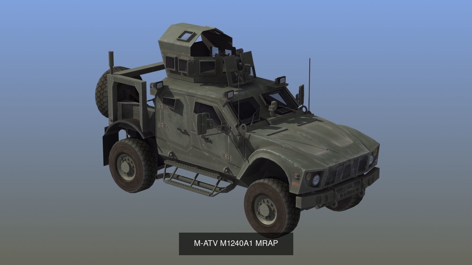 NATO Wheeled Military Veihilce 3D Model Collection_1