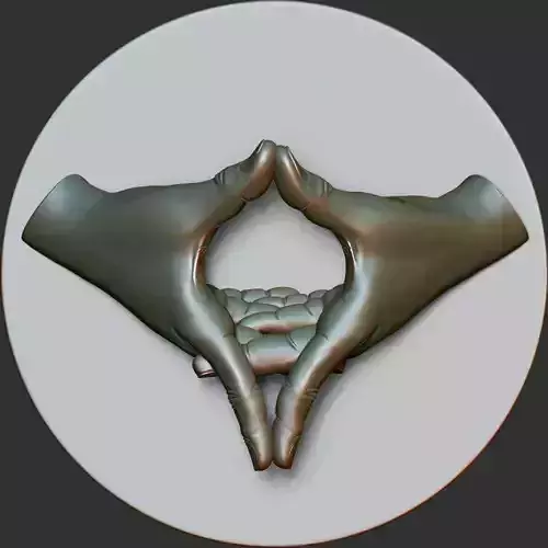 Hand Pose 3D print model
