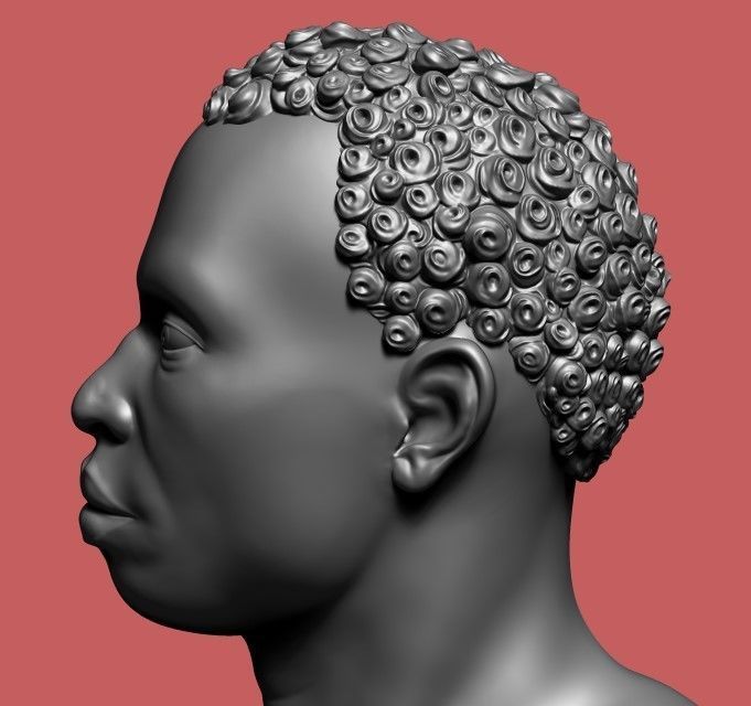 Man Bust 3D print model_1