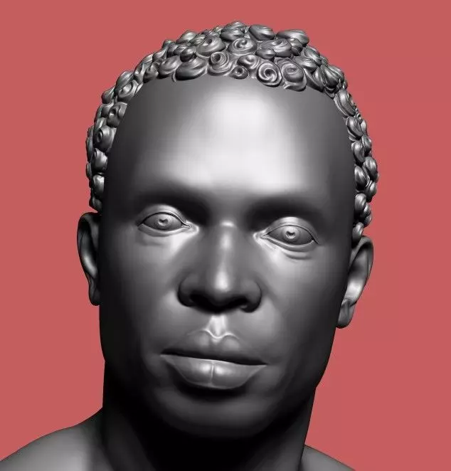 Man Bust 3D print model_0