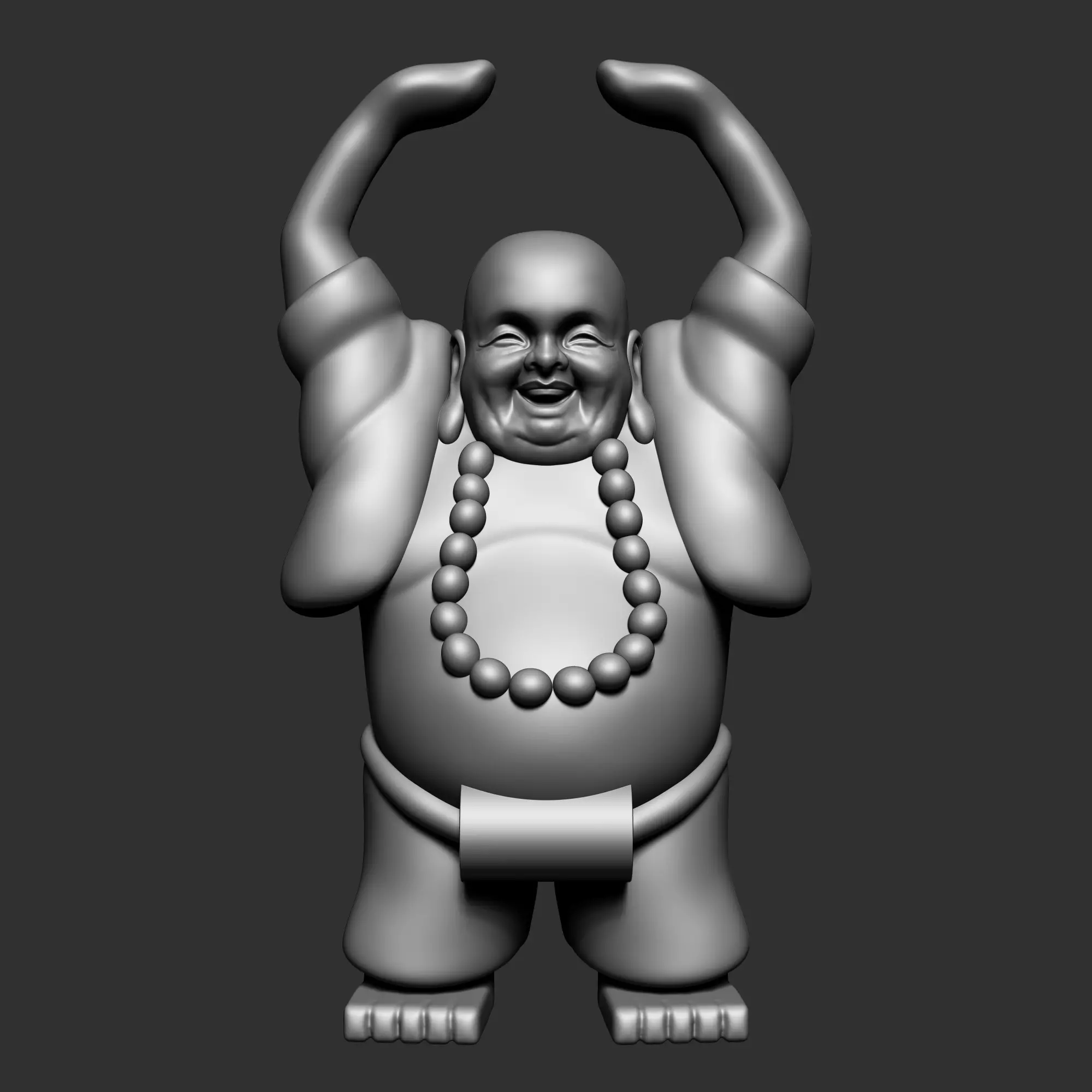 Laughing Budha 3D print model