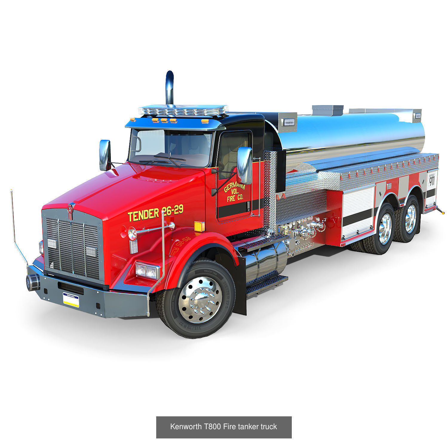 Four Trucks 3D Model Collection_7
