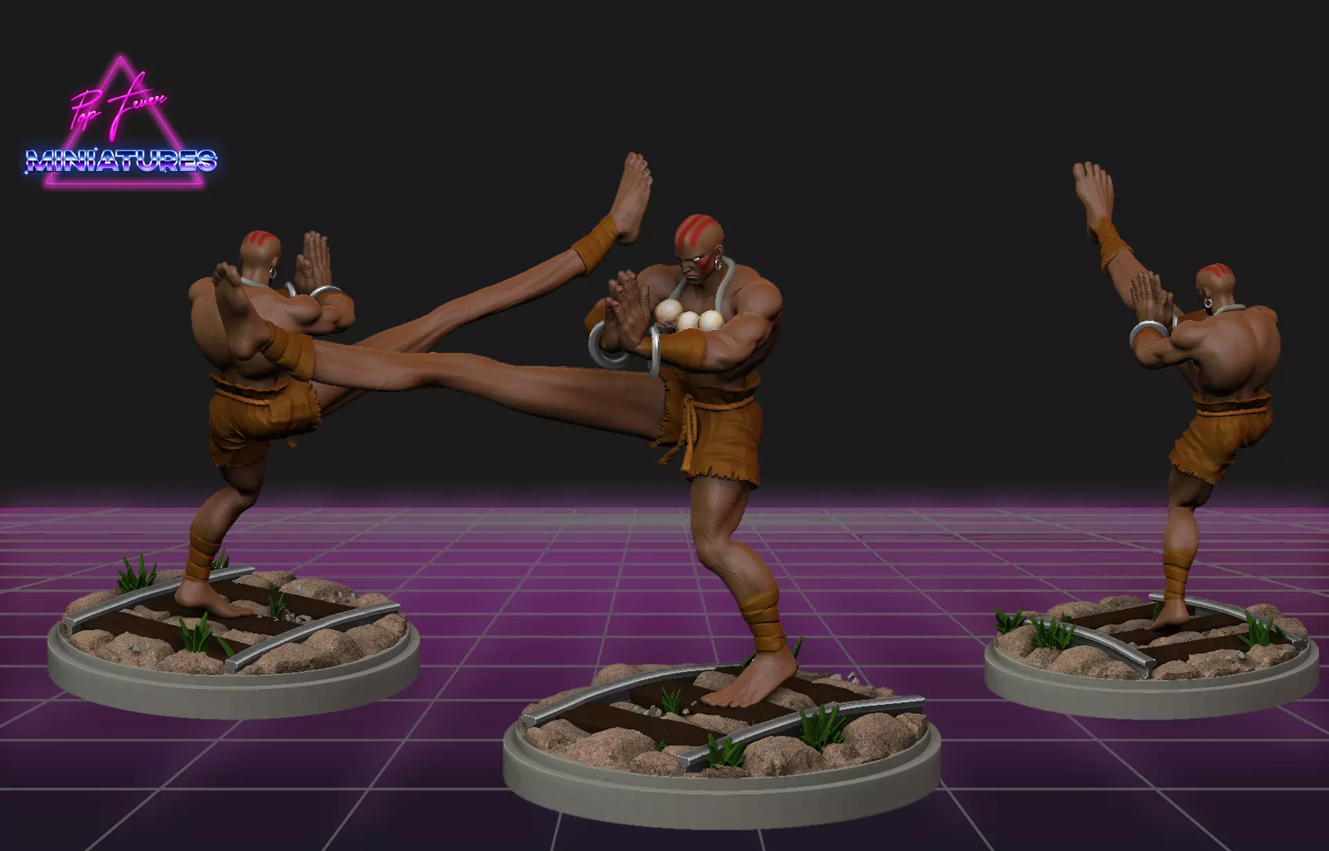 Dhalsim from Street Fighter 3D print model