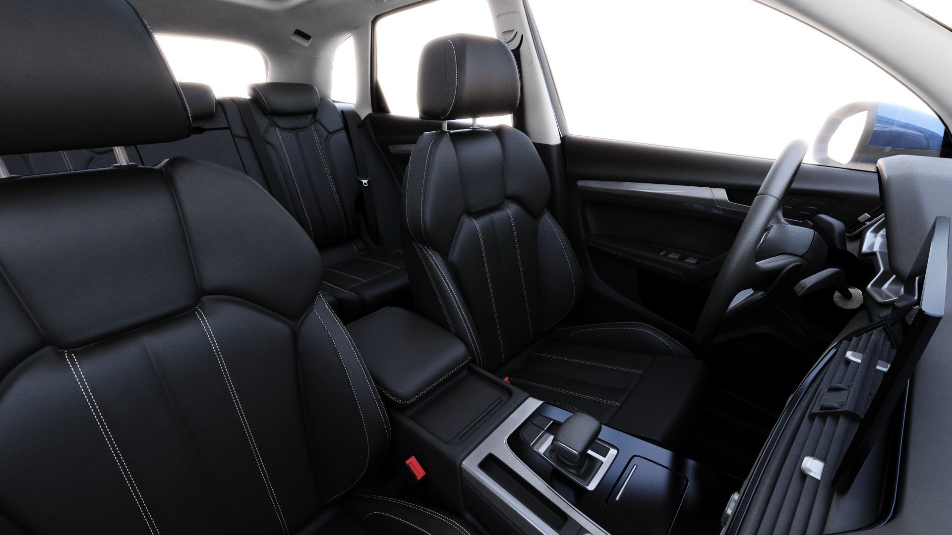 Audi Q5 2021 with interior and open doors 3D model_13