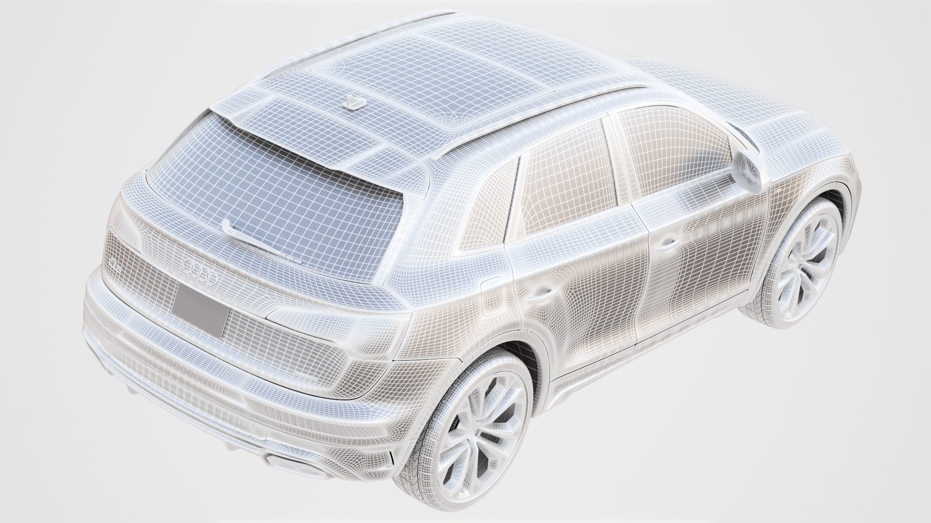 Audi Q5 2021 with interior and open doors 3D model_15