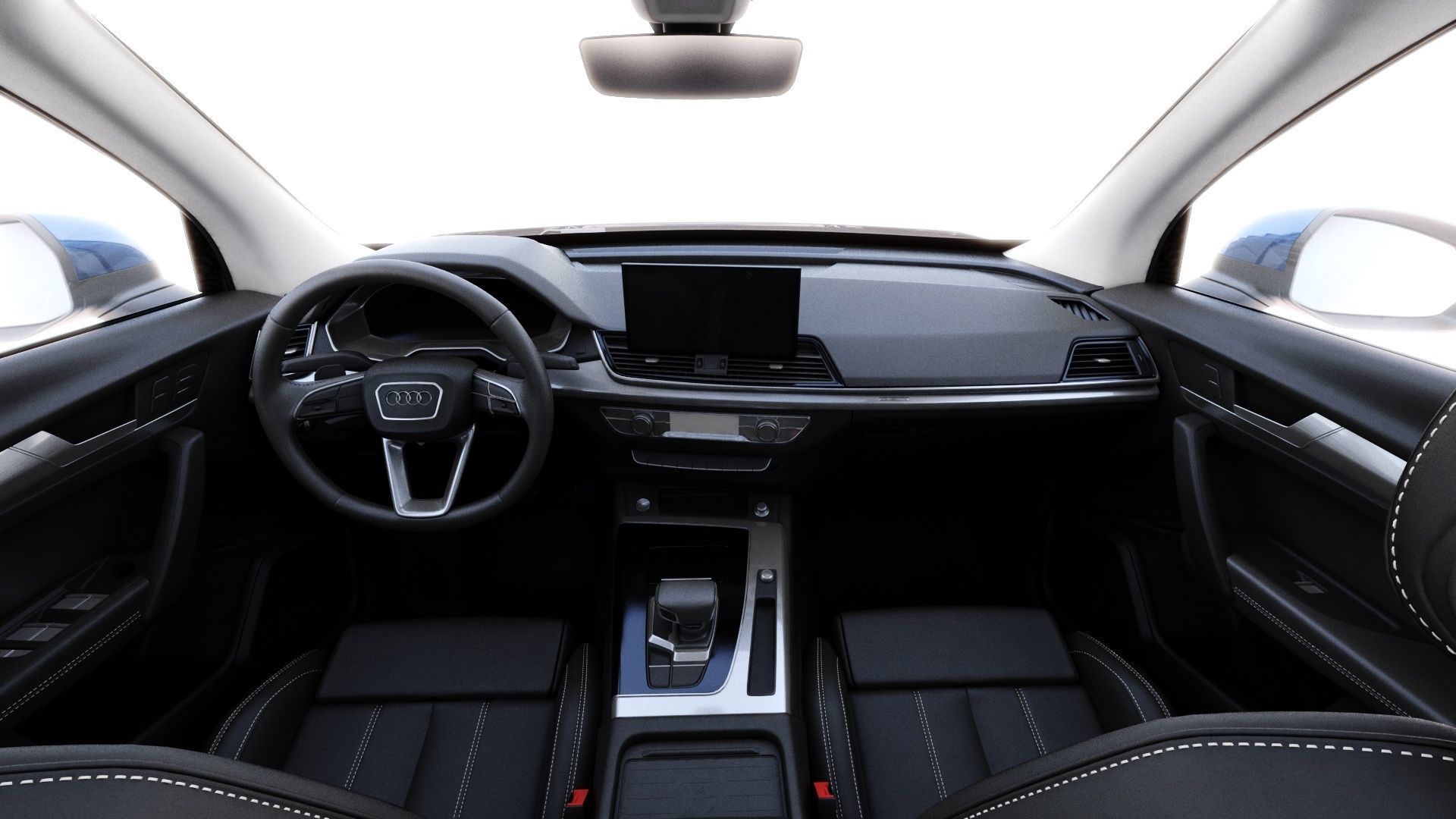 Audi Q5 2021 with interior and open doors 3D model_11