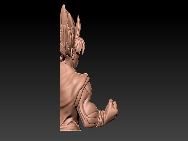 Goku DragonBall 3D print model_3