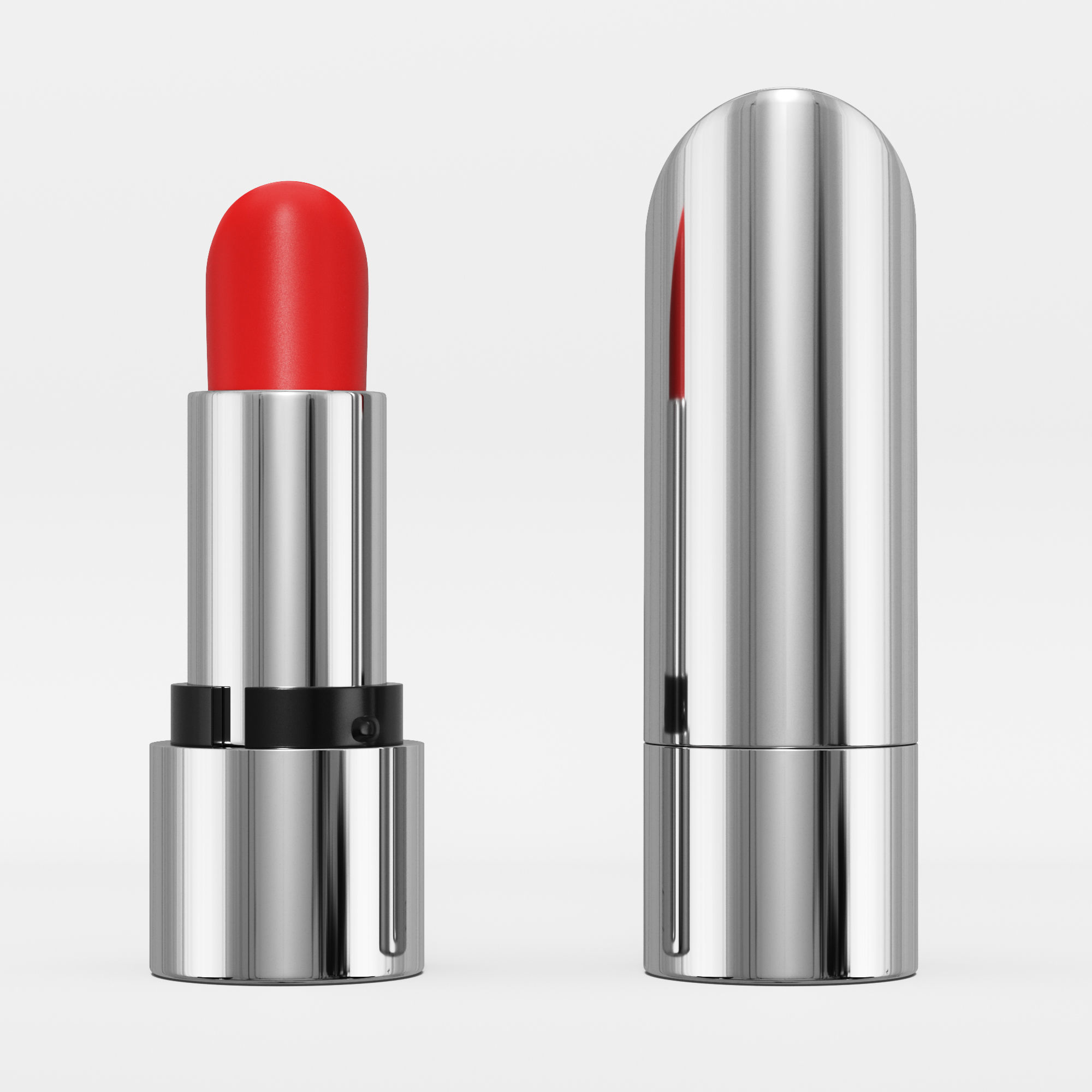 Red Lipstick 3D model_3